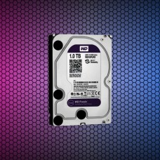 Жесткий диск HDD 1Tb Western Digital Purple, SATA-III, 3,5 IntelliPower 64MB (WD10PURZ)